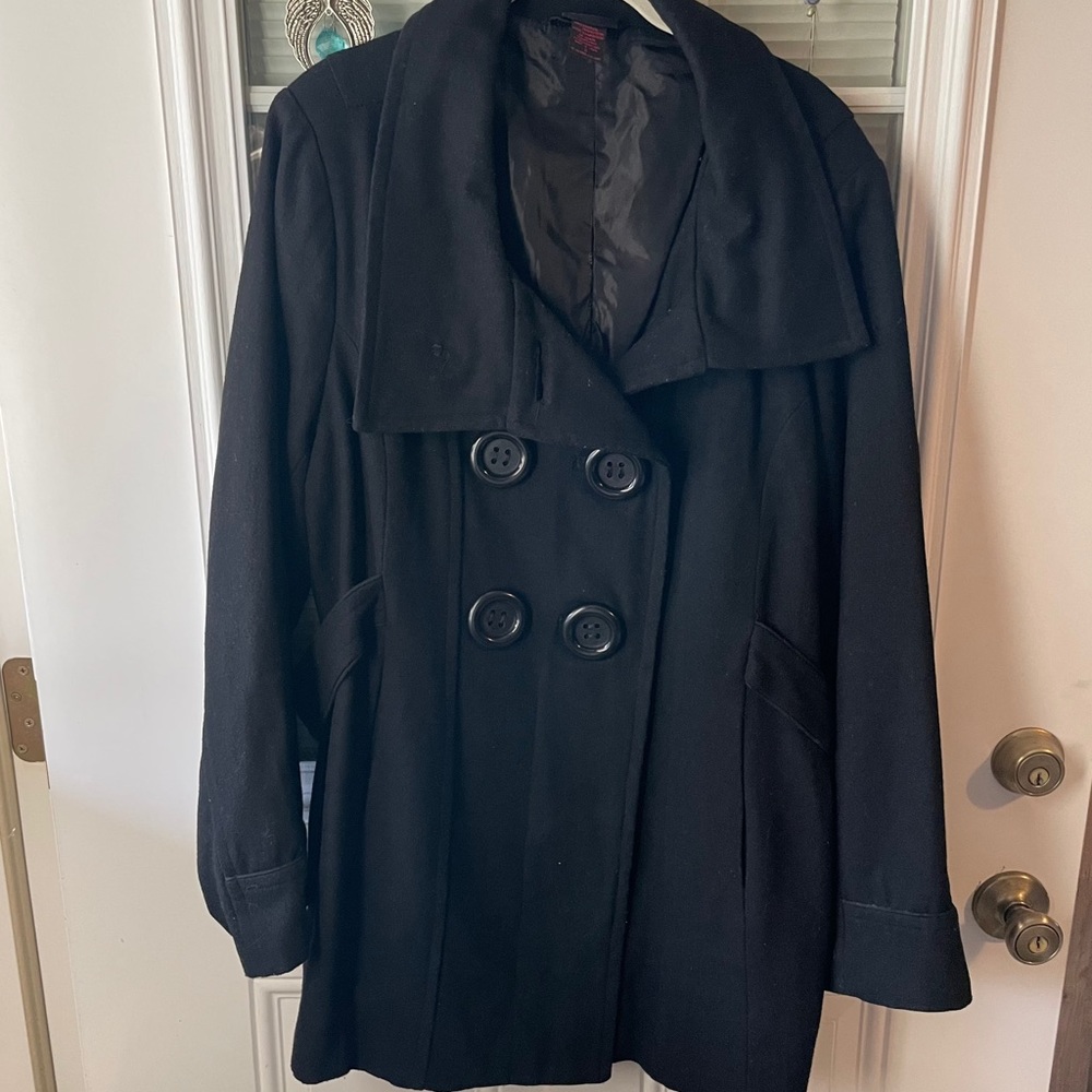 Torrid Black Pea Coat